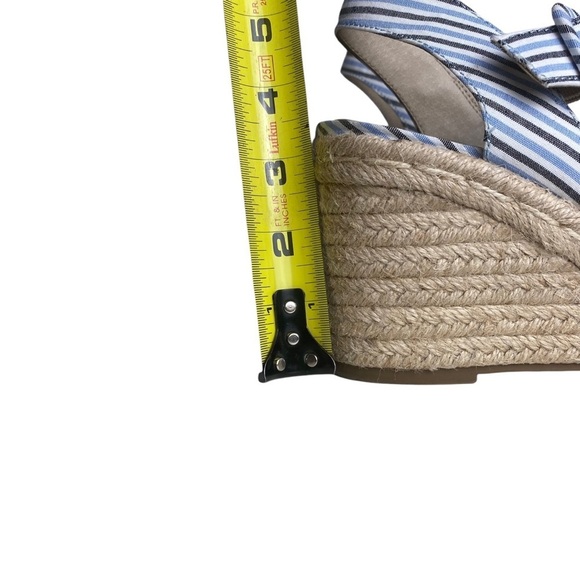 LifeStride Women's Tango Espadrille Wedge‎ Sandal Blue Multi Striped Size 8M - Picture 11 of 12